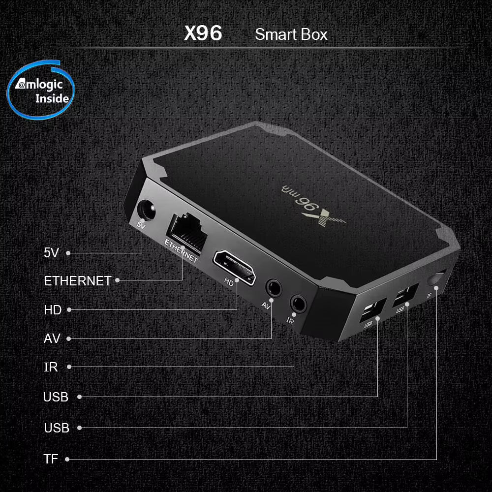 Box TV Android 9.0 1GB/8GB – Décodeur Smart TV 4K WiFi pour Télévision