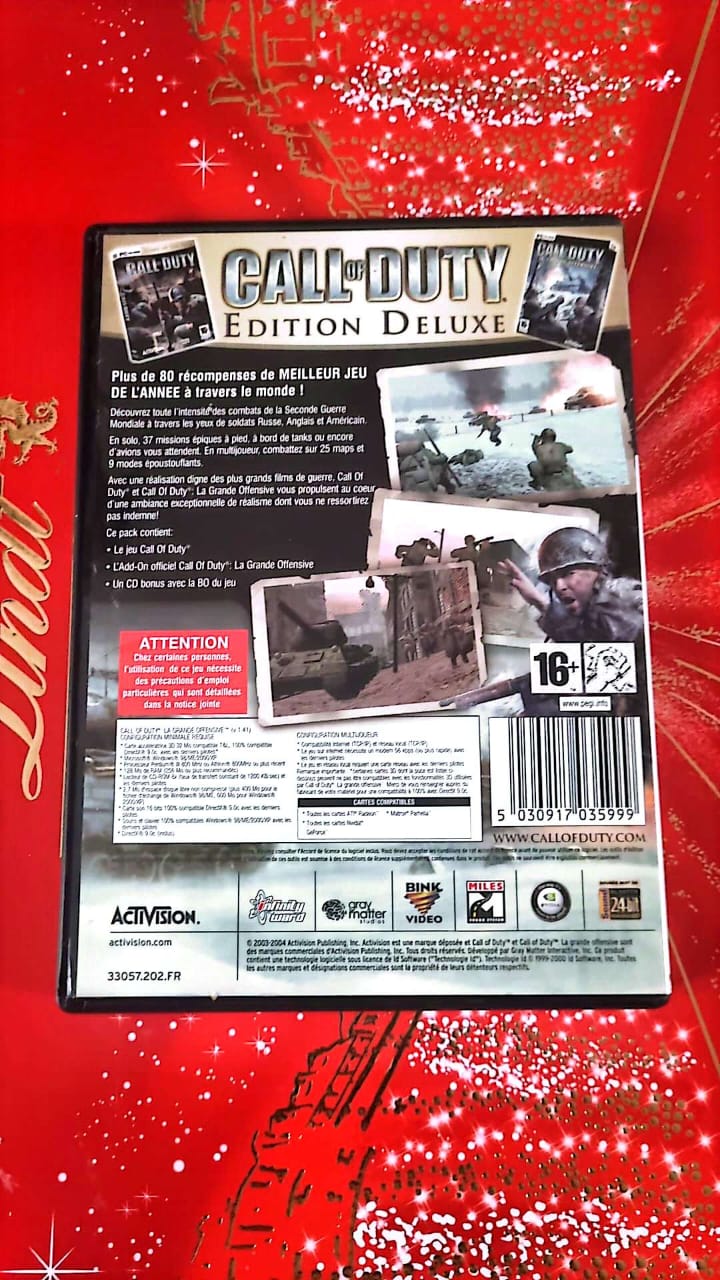 Jeu vidéo PC : call of duty edition deluxe
