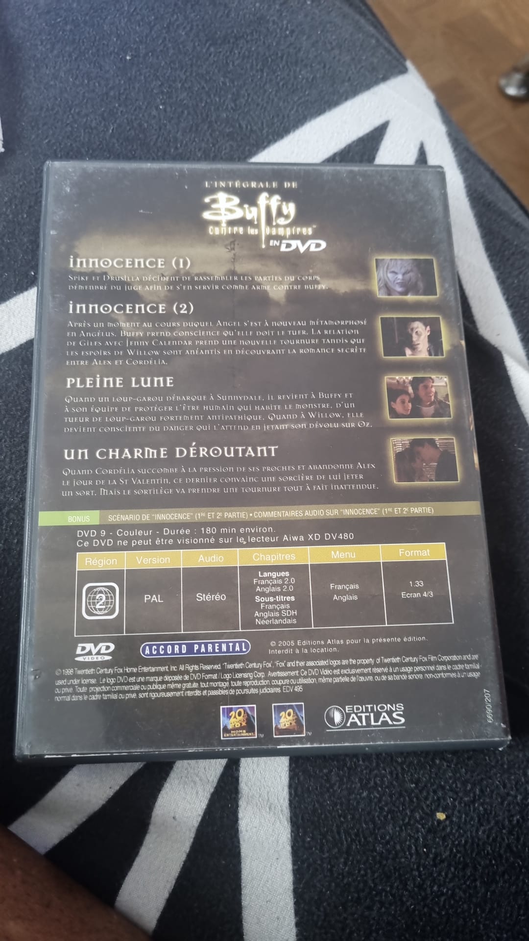 DVD – Buffy contre les Vampires – Saison 2 Épisodes 13 à 16