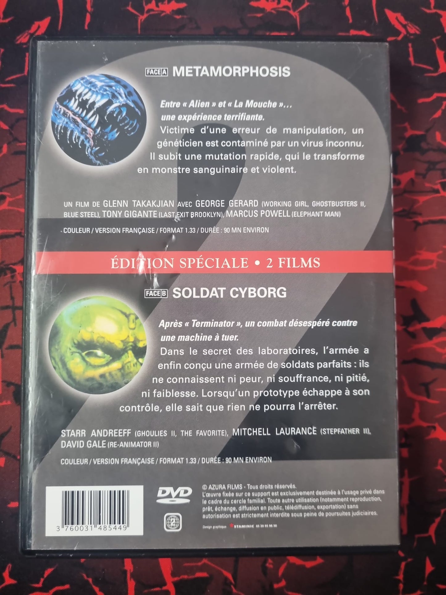 Double Succès : Metamorphosis + Soldat Cyborg (DVD
