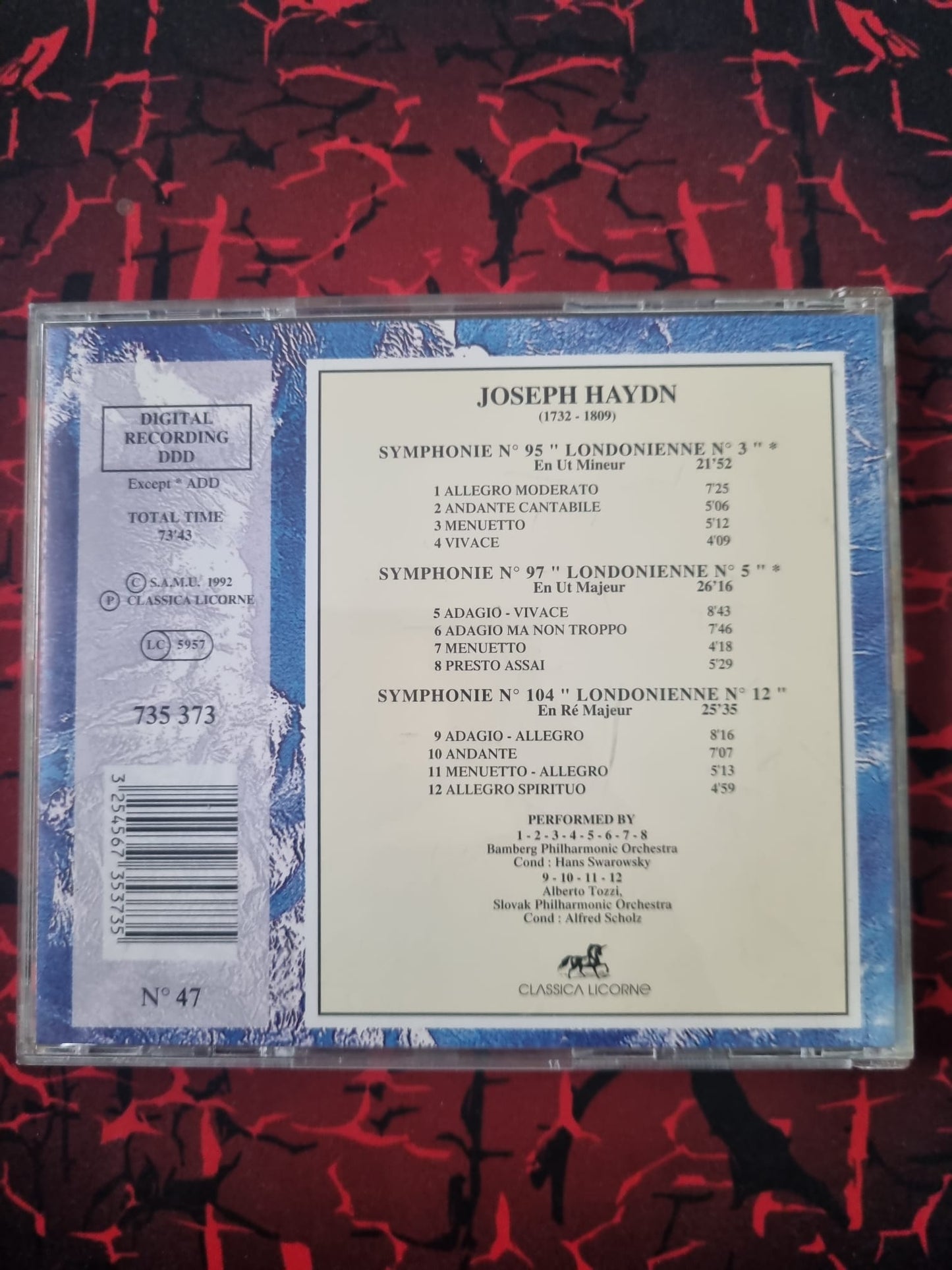 Joseph Haydn – Symphonies Londoniènnes n°95, 97, 104 – CD