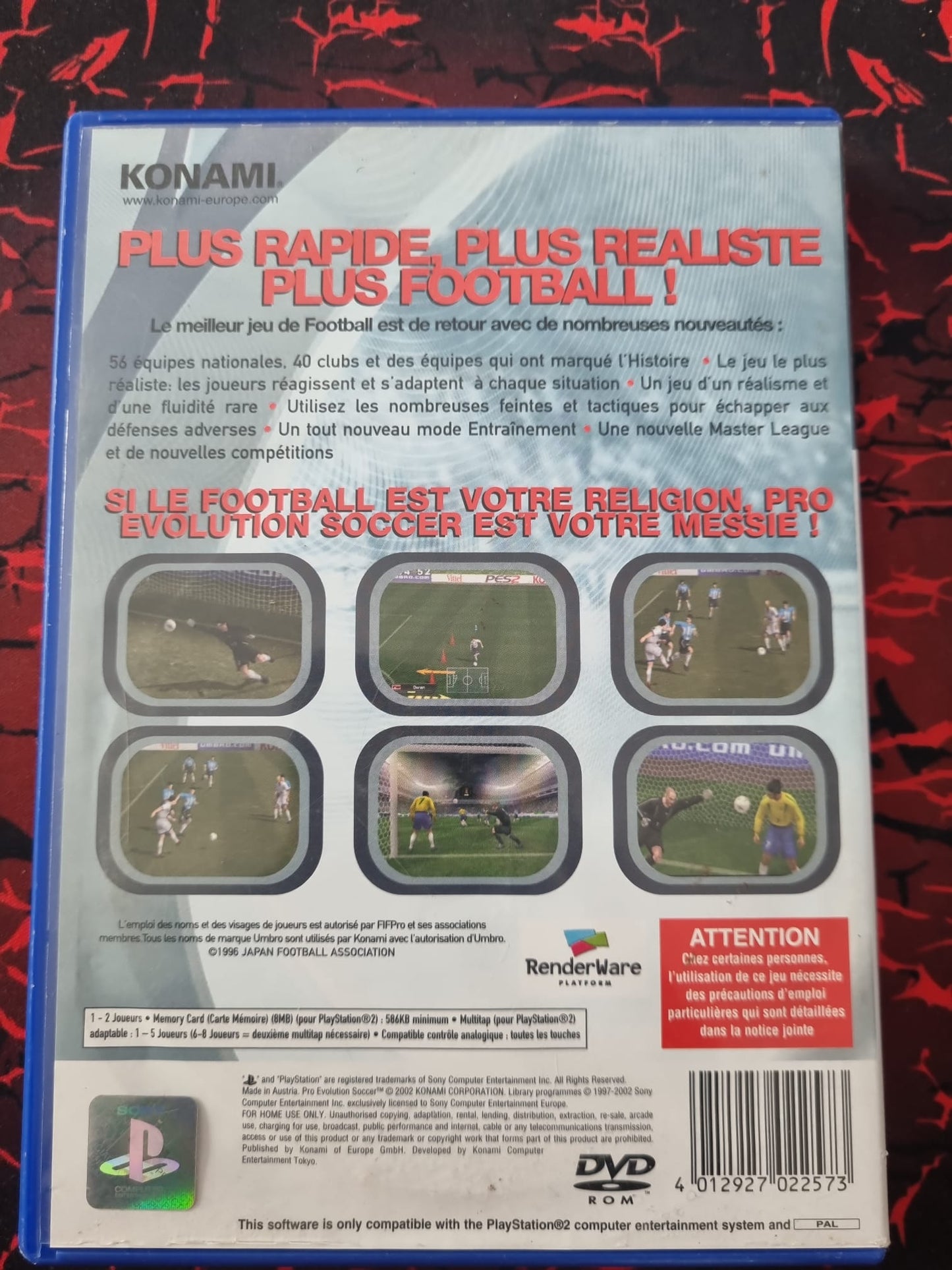 Jeu vidéo PS2 : ps2 pro evolution soccer 2