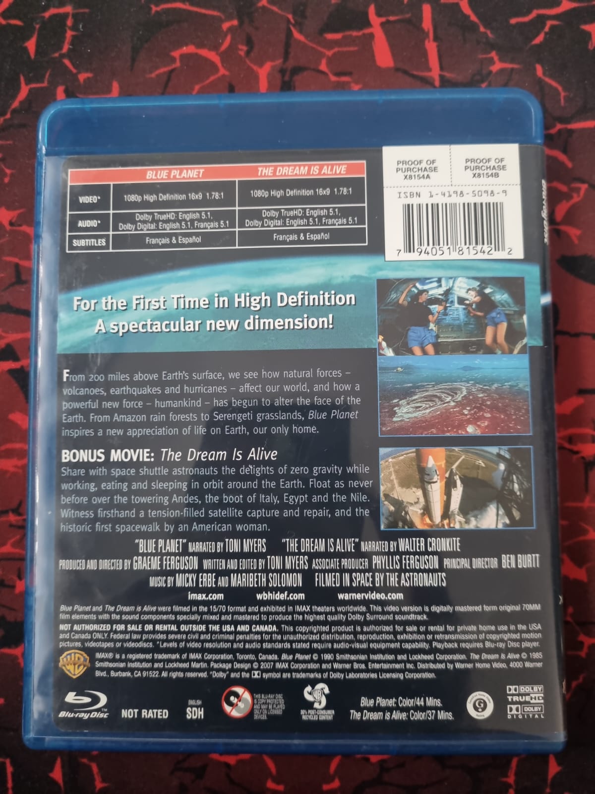 IMAX – Blue Planet + The Dream Is Alive – Blu-ray Documentaire Spatial / Science