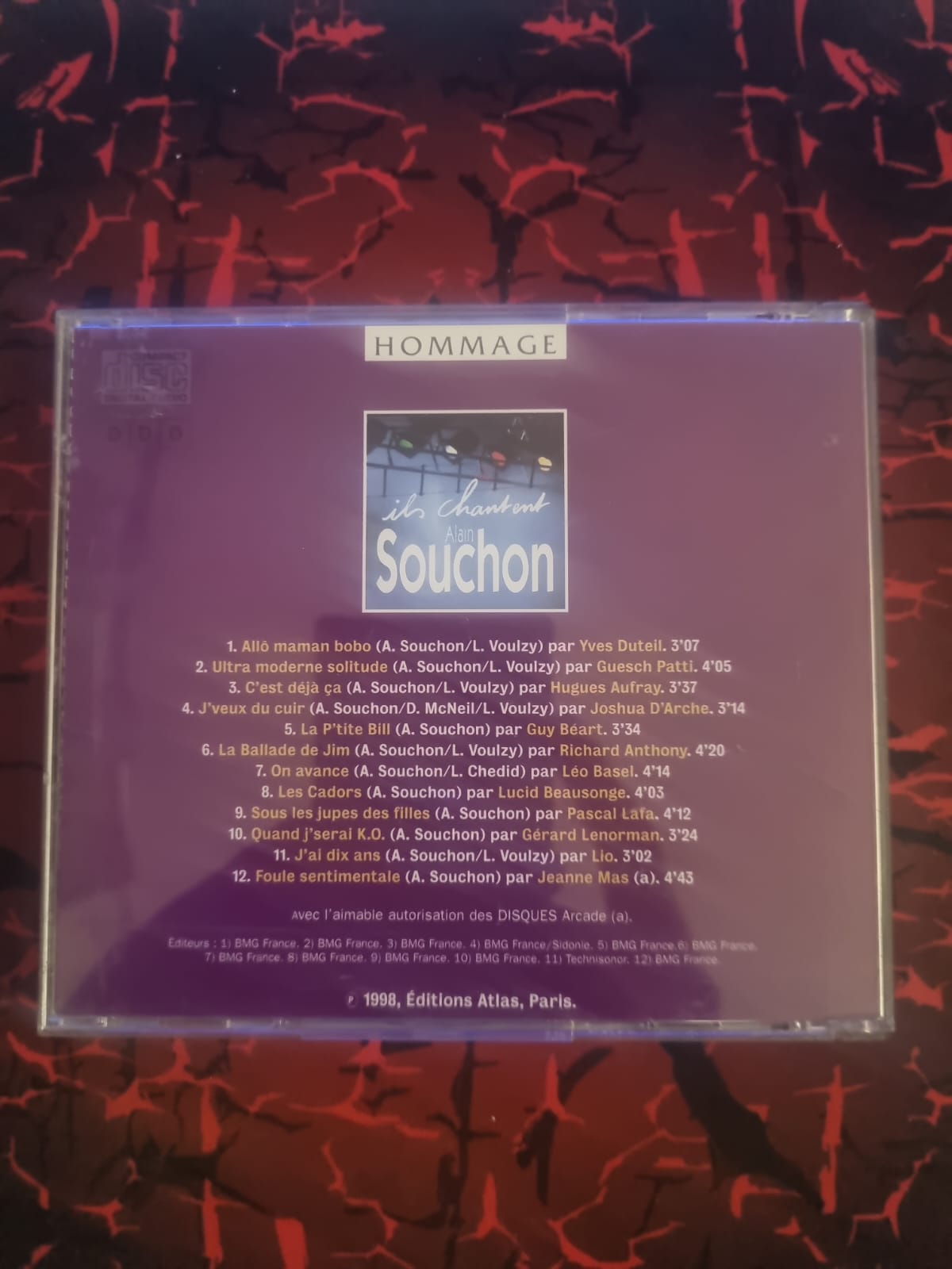 Ils chantent Alain Souchon – Hommage (Yves Duteil, Hugues Aufray, Jeanne Mas, Lio, Guy Béart…) – CD