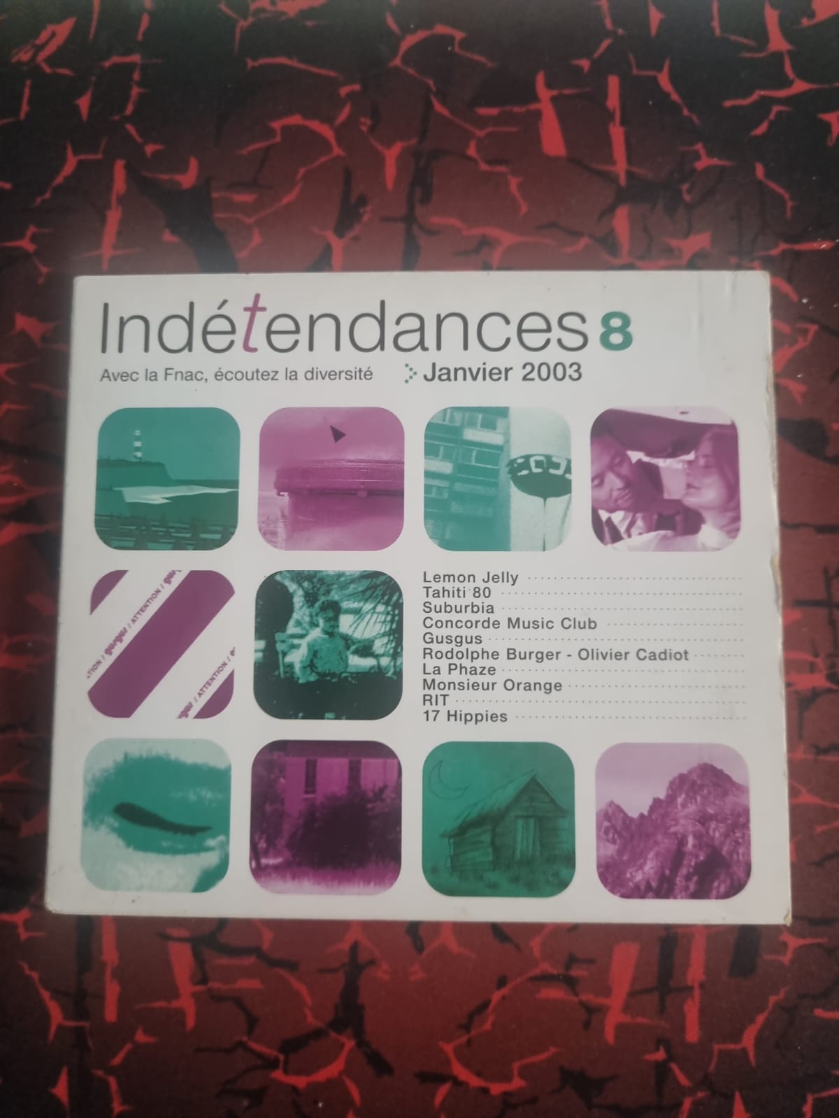 Indétendances 8 – Janvier 2003 – Compilation Officielle Fnac – Lemon Jelly, Tahiti 80, GusGus