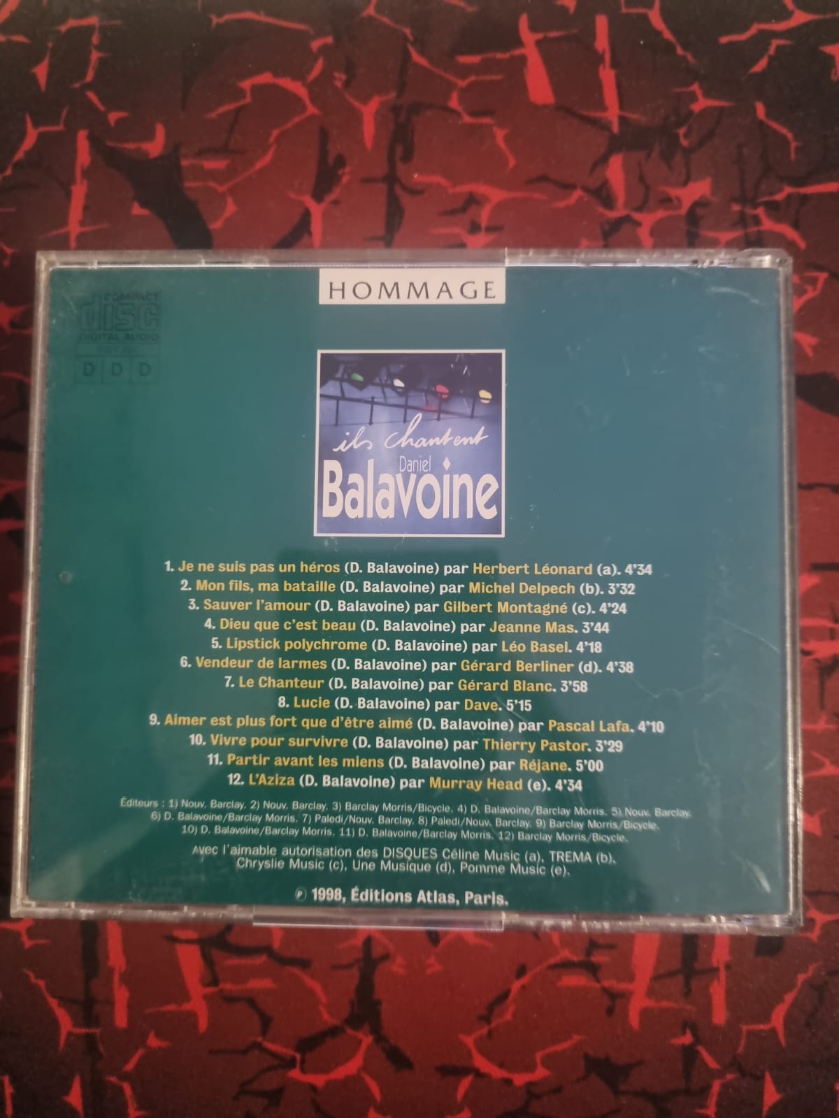 Hommage – Ils chantent Daniel Balavoine – Compilation CD 1998