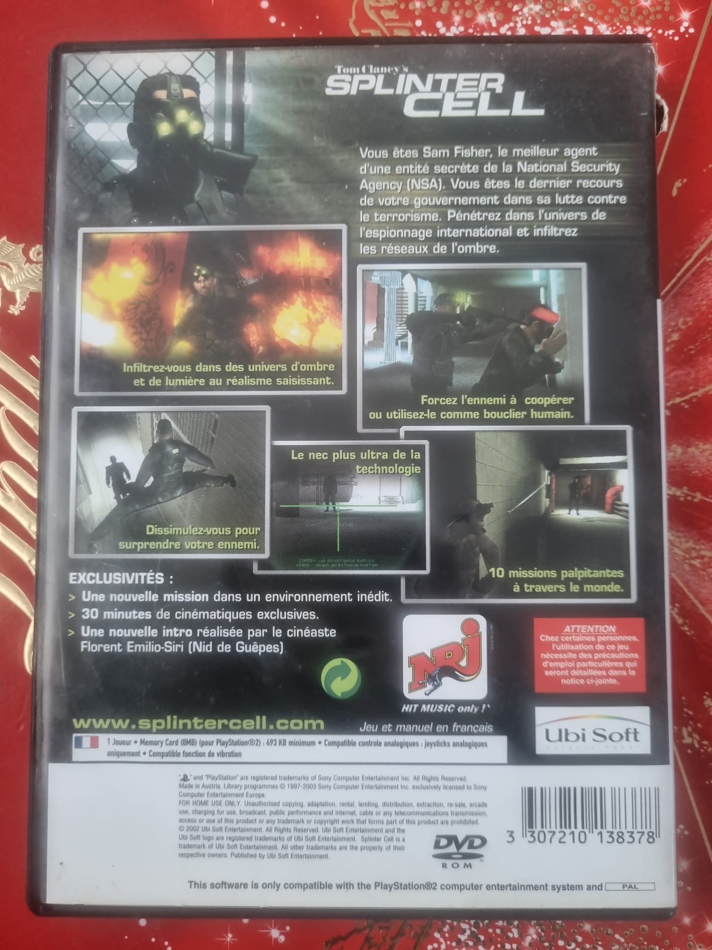 Tom Clancy’s Splinter Cell | Jeu Vidéo PS2 PlayStation 2 | Version PAL FR jeu ps2