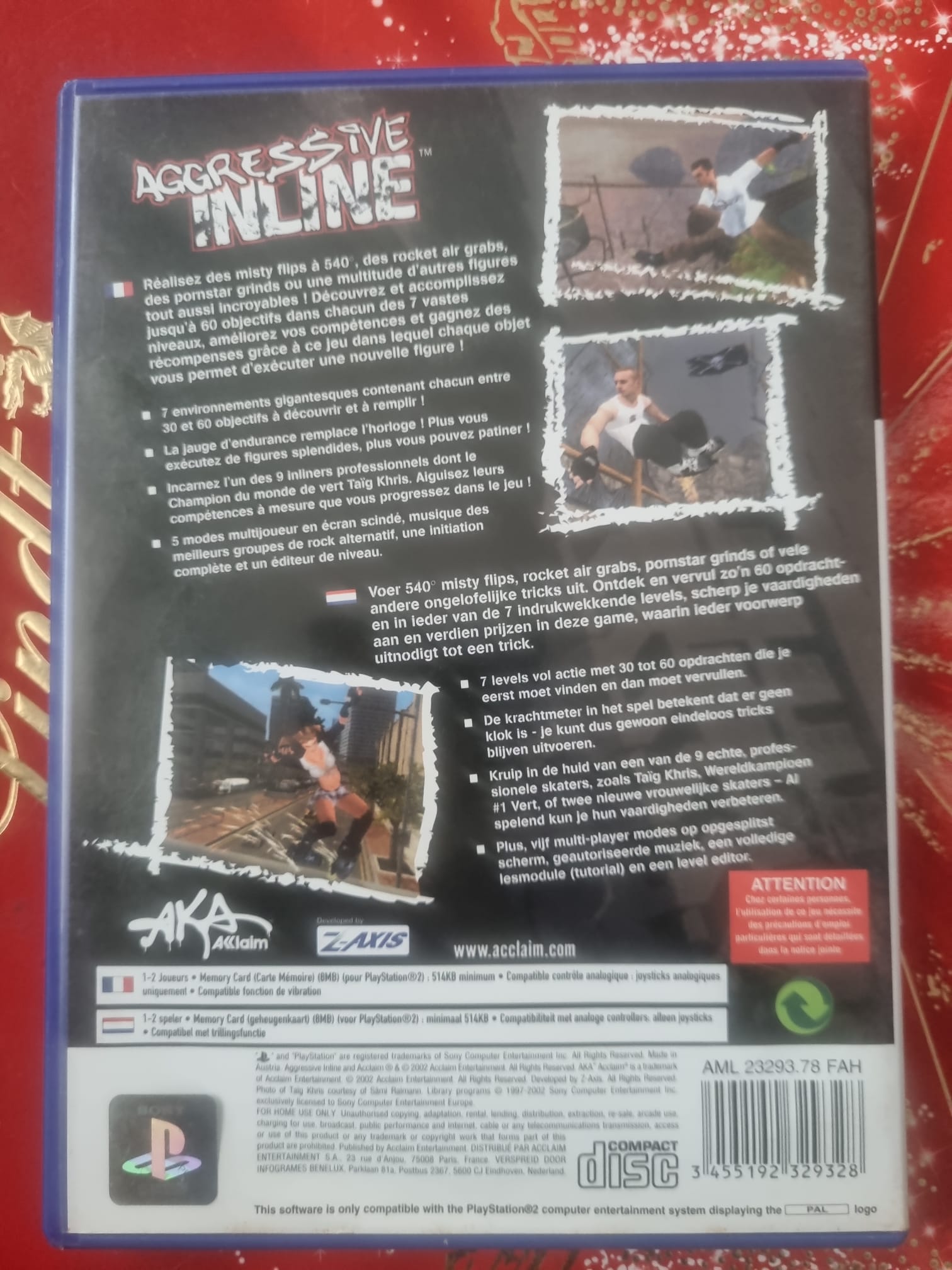 Aggressive Inline | Jeu Vidéo PS2 PlayStation 2 | Version PAL FR | Roller Inline jeu ps2
