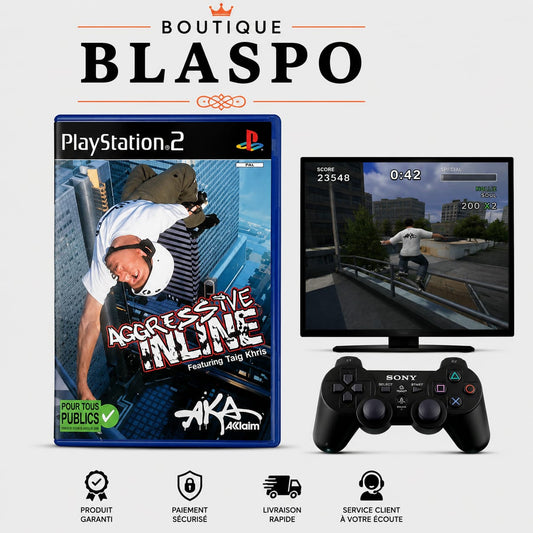 Aggressive Inline | Jeu Vidéo PS2 PlayStation 2 | Version PAL FR | Roller Inline