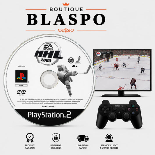 NHL 2003 – Jeu PS2 – CD seul – Sans boîtier – Version PAL – EA Sports