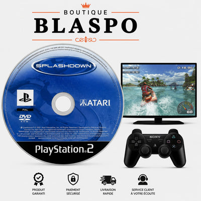 Splashdown – Jeu PS2 – CD seul – Sans boîtier – Version PAL – Atari