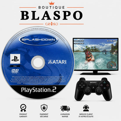 Splashdown – Jeu PS2 – CD seul – Sans boîtier – Version PAL – Atari