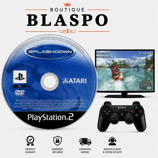 Splashdown – Jeu PS2 – CD seul – Sans boîtier – Version PAL – Atari