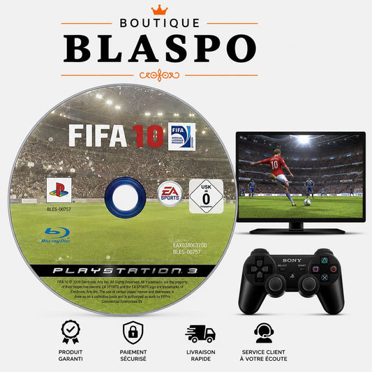 FIFA 10 – PS3 – CD seul sans boîtier – Jeu de football