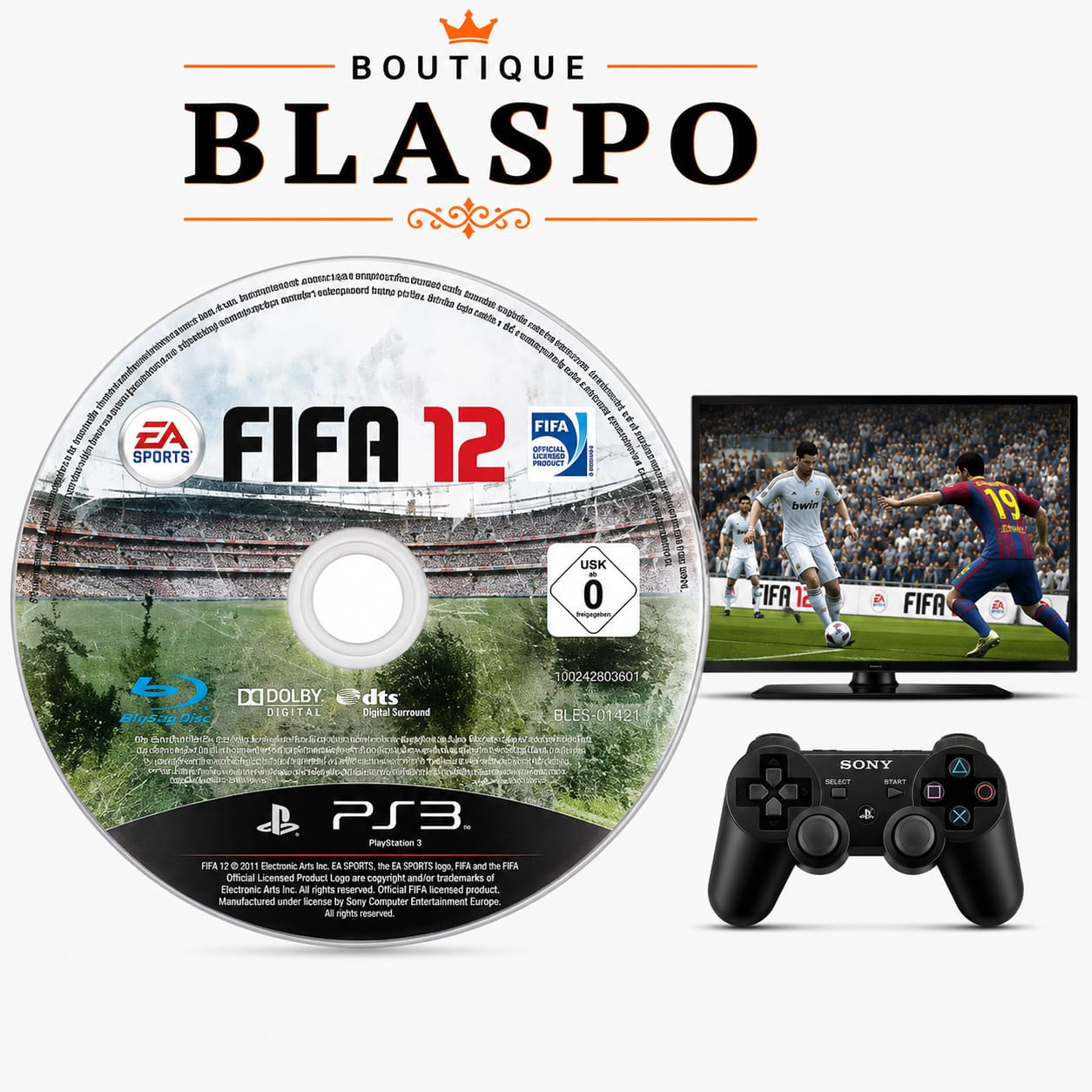 FIFA 12 – Jeu PS3 – CD seul – Sans boîtier – Version PAL – EA Sports