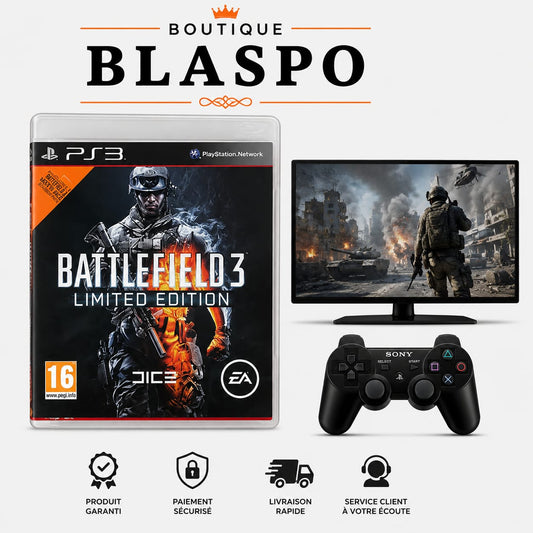 Battlefield 3 Limited Edition Jeu PS3 PlayStation 3 FPS Action Guerre Multijoueur – Edition Limitée – PEGI 16