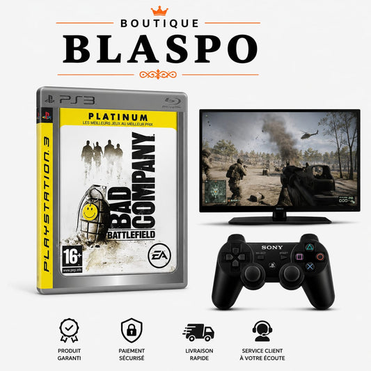Battlefield Bad Company Platinum Jeu PS3 PlayStation 3 FPS Guerre Action Multijoueur PEGI 16