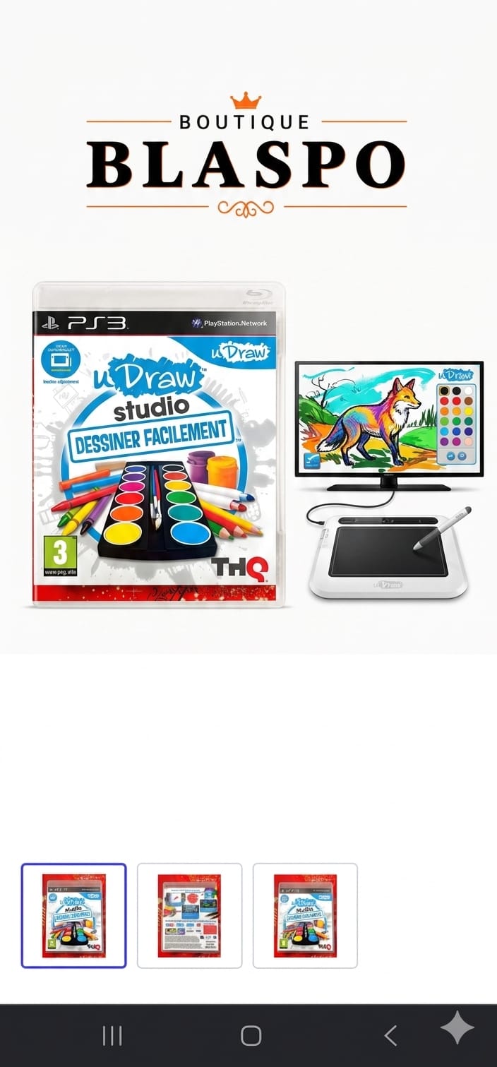 uDraw Studio – Dessiner Facilement – Jeu PS3 – Version Française – Compatible uDraw Tablet
