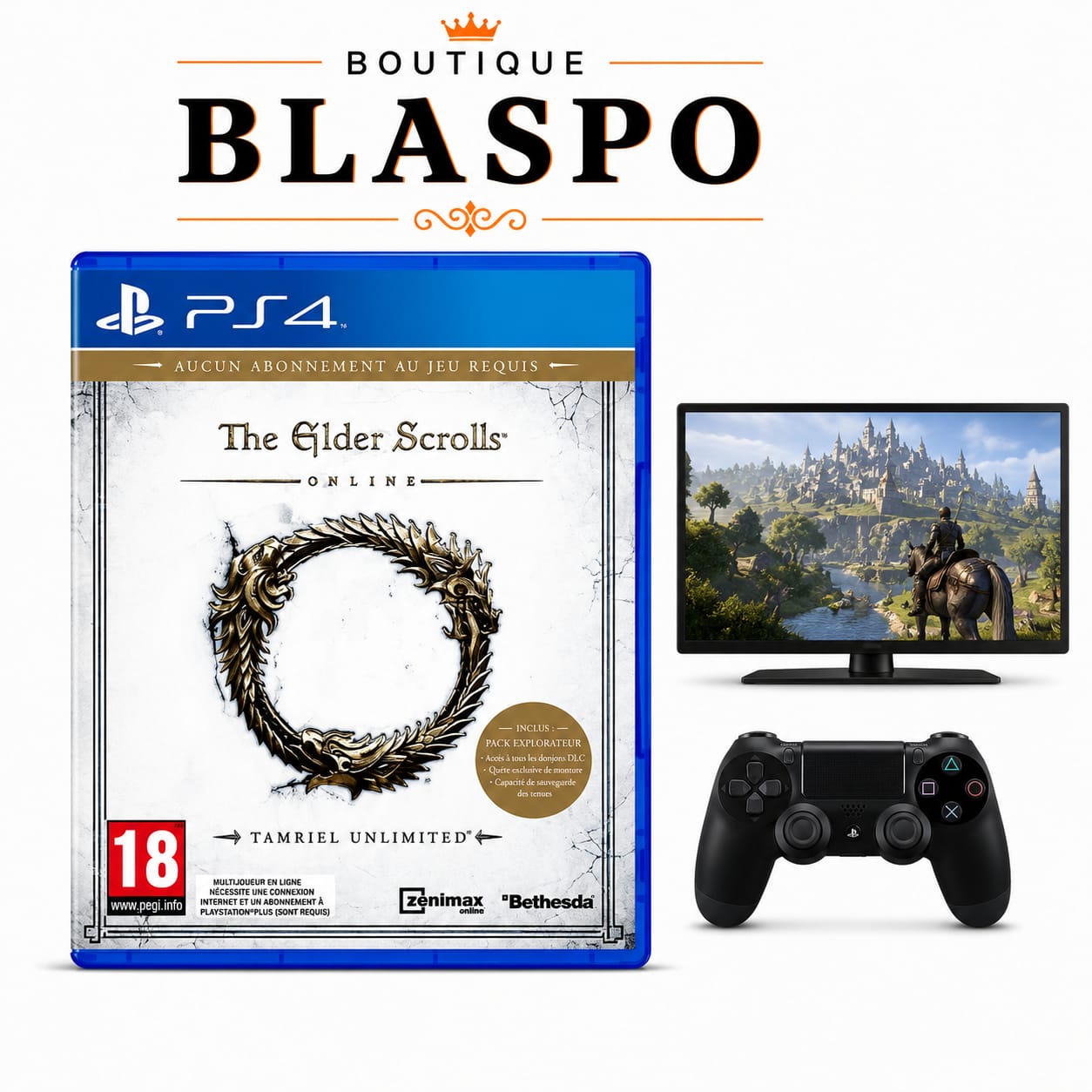The Elder Scrolls Online Tamriel Unlimited – PS4 – Jeu vidéo RPG – Version française