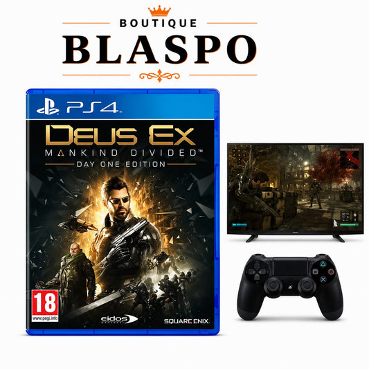 Deus Ex Mankind Divided – Day One Edition – Jeu PS4 – Action RPG – PEGI 18