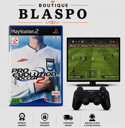 Pro Evolution Soccer 2 - Jeu PS2 - Konami - PAL