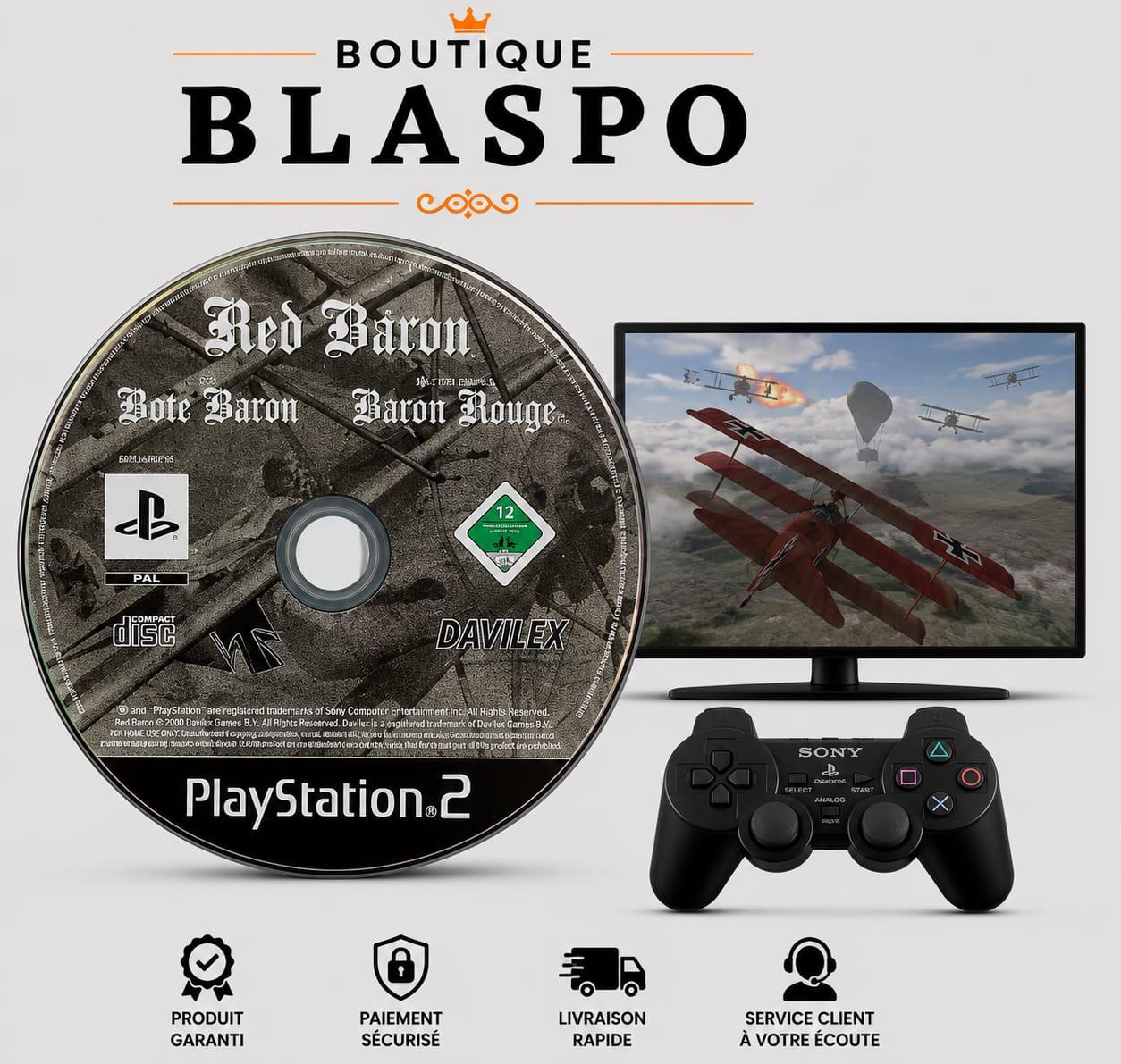 Jeu PS2 Red Baron CD Seul Sans Boîte Sans Notice PlayStation 2 PAL