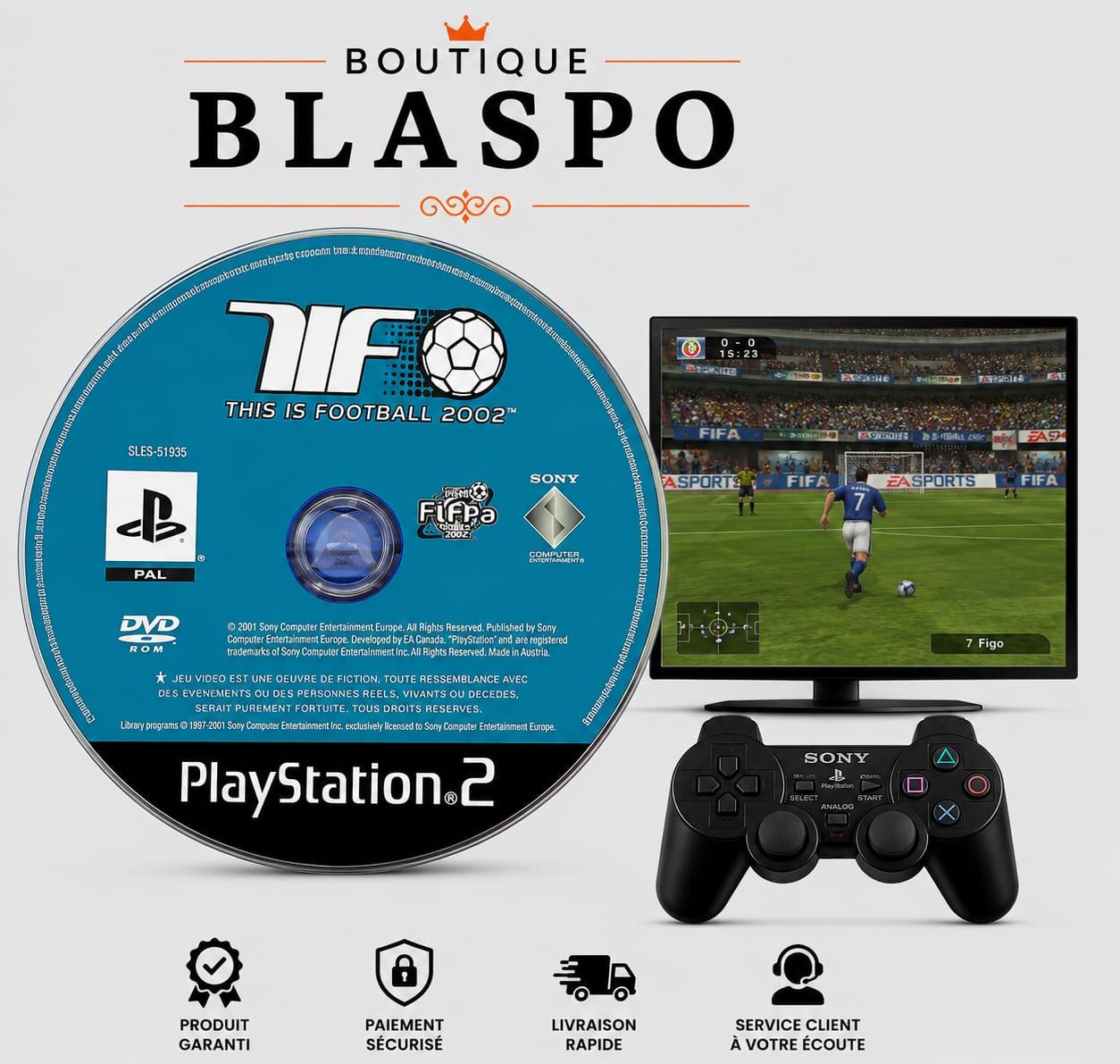 This Is Football 2002 – PS2 – CD seul sans boîtier – Football