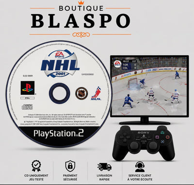 NHL 2001 – PS2 – Solo CD sin caja – Juego de hockey sobre hielo