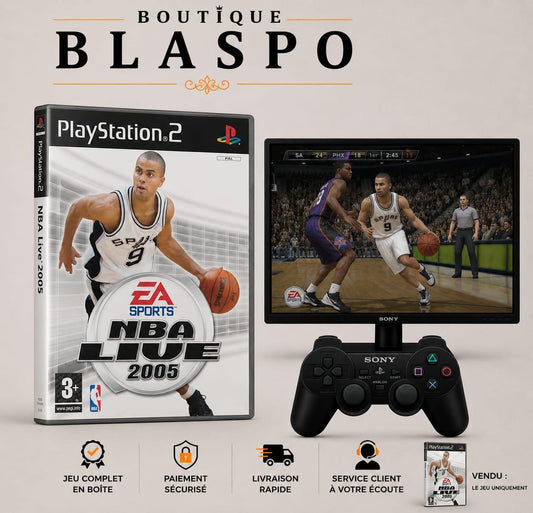 NBA Live 2005 PS2 PlayStation 2 PAL Jeu de Basketball EA Sports Version Française