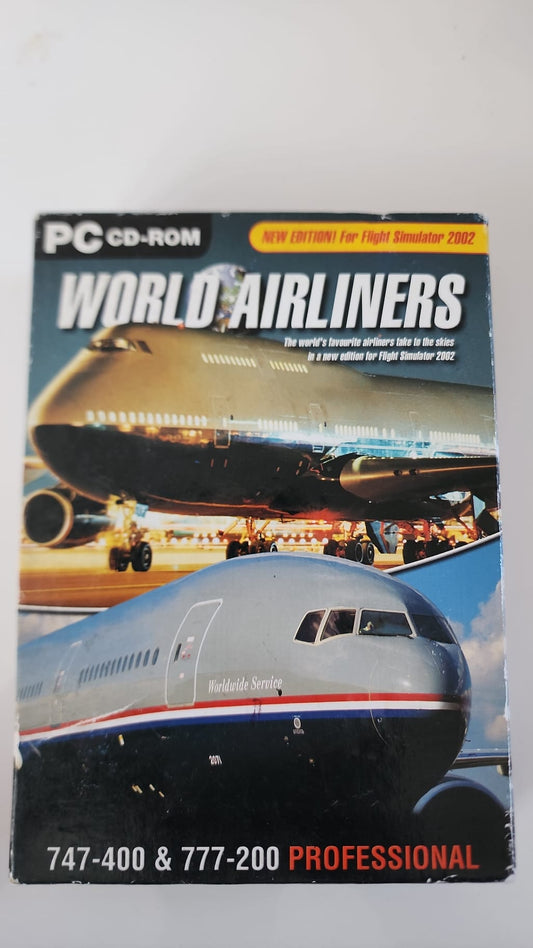 World Airliners 747-400 & 777-200 Professional – PC CD-ROM – Extension Flight Simulator 2002 – Simulation de Vol