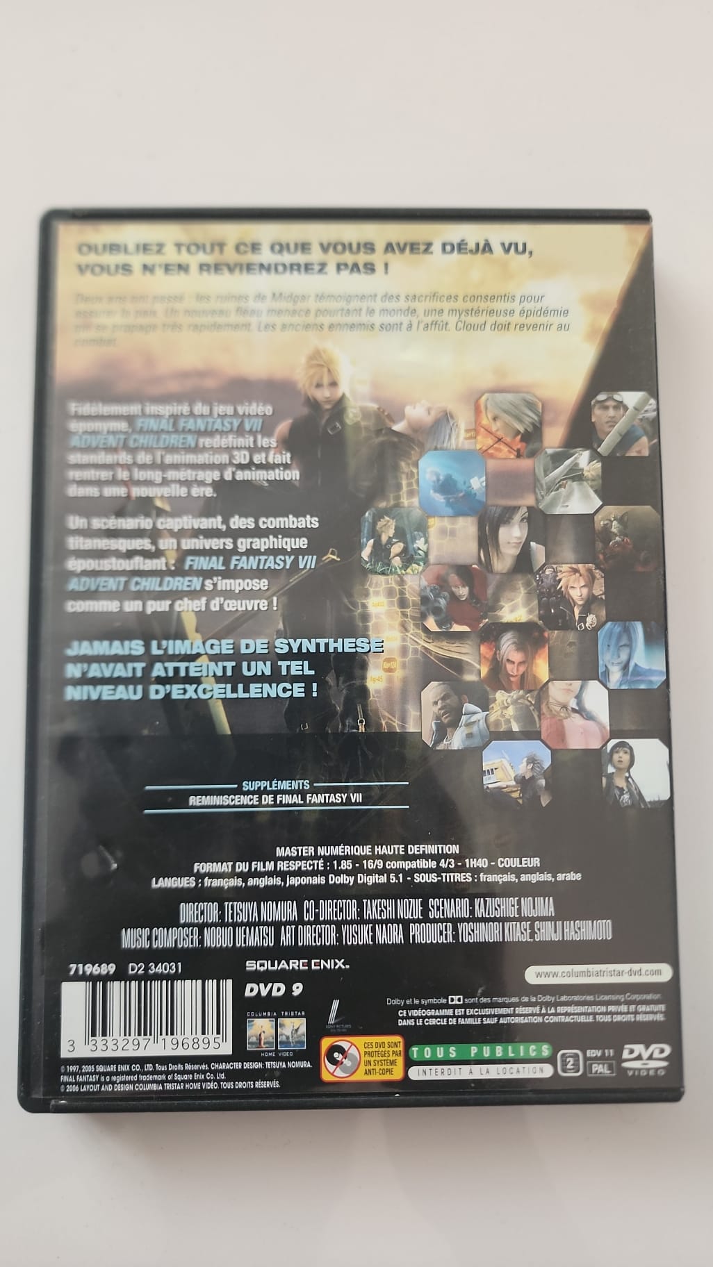 Final Fantasy VII Advent Children - DVD Square Enix