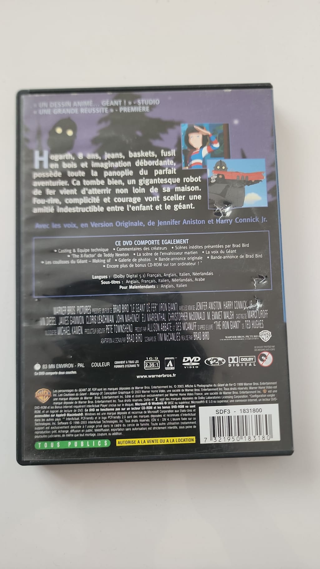 Le Géant de Fer - DVD Édition Spéciale Warner Kids