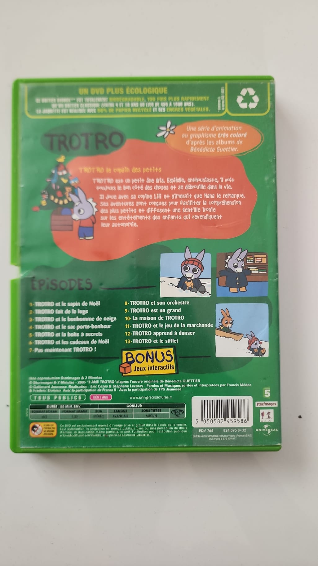 Le Noël de Trotro DVD - Code-barres EAN 5050582459586