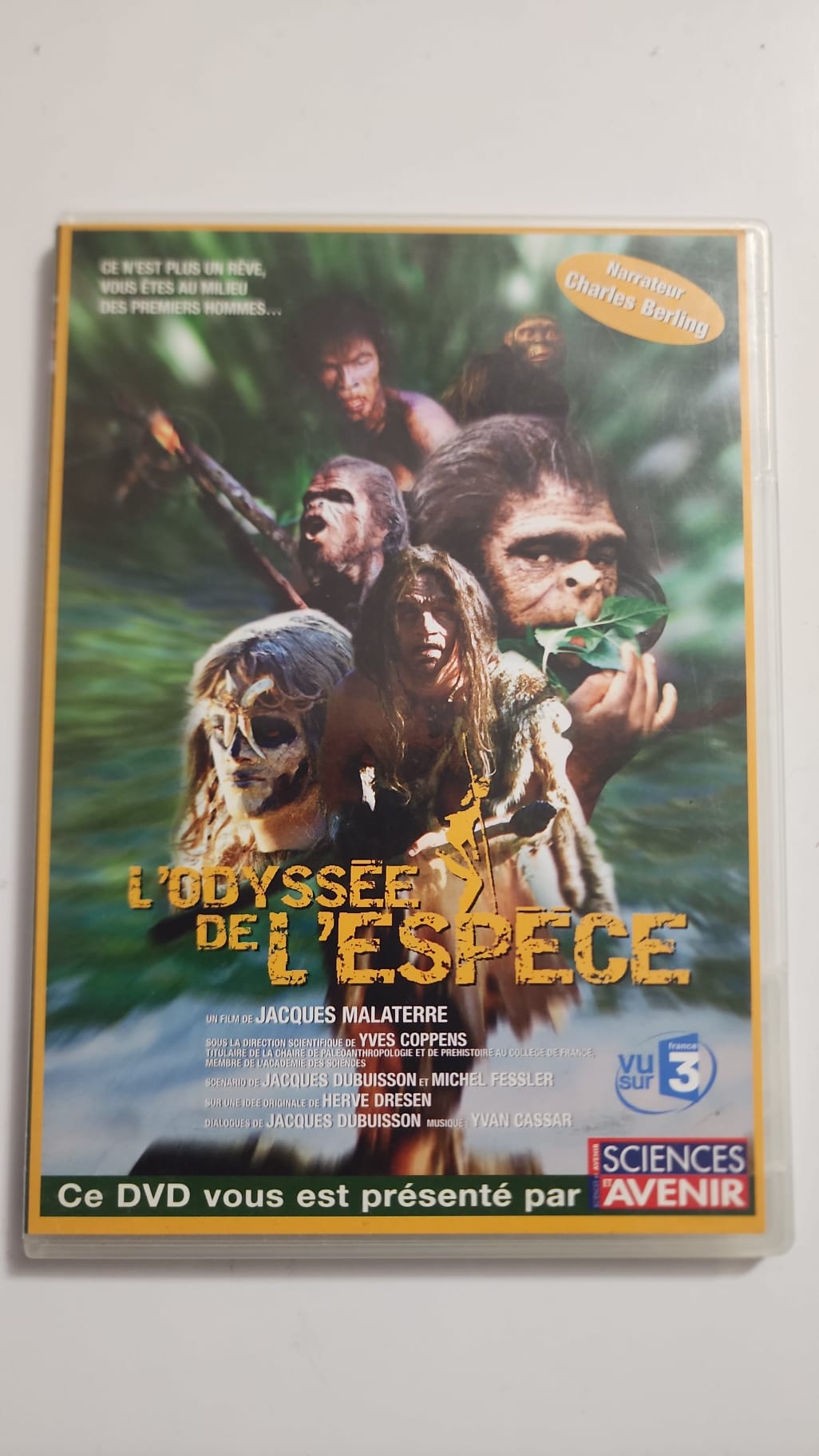 DVD L'Odyssée de l'Espèce – Recto
