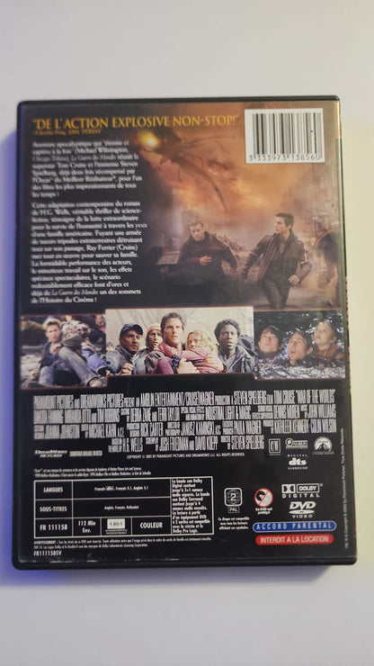 DVD La Guerre des Mondes – Verso