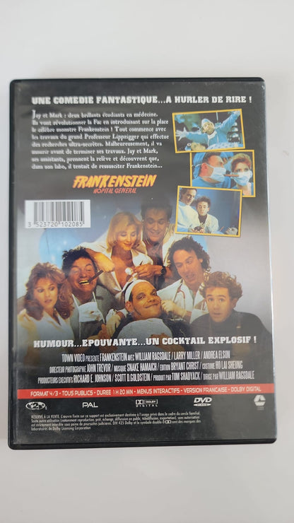 Frankenstein Hôpital Général DVD - Dos de la boîte