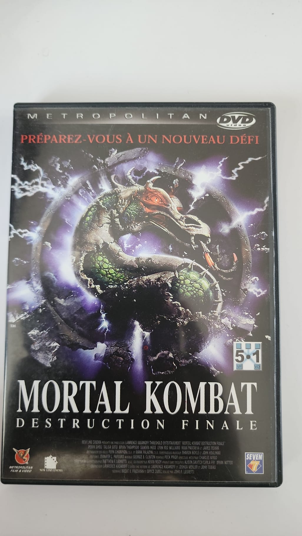 Mortal Kombat Destruction Finale DVD - Pochette avant