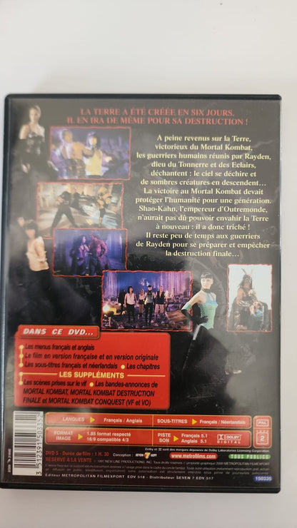 Mortal Kombat Destruction Finale DVD - Dos de la boîte
