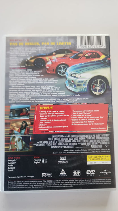 2 Fast 2 Furious DVD - Pochette verso - John Singleton Universal