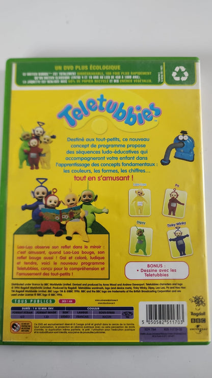 Teletubbies Qui est là ? DVD - Couverture arrière et synopsis