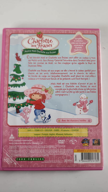 Joyeux Noël Charlotte aux Fraises DVD - Couverture arrière et synopsis