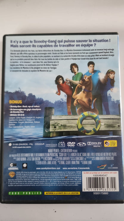 Scooby-Doo et le Monstre du Lac DVD - Couverture arrière et synopsis