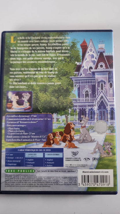 La Belle et le Clochard 2 DVD - Couverture arrière et synopsis