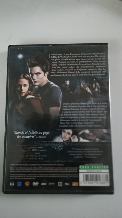 Twilight Chapitre 1 Fascination - Dos du DVD synopsis
