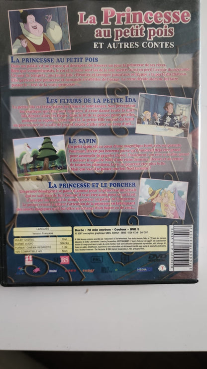 La Princesse au petit pois – Dos du DVD synopsis 4 contes