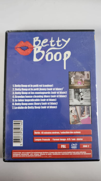Betty Boop Volume 3 DVD - Dos avec liste des épisodes
