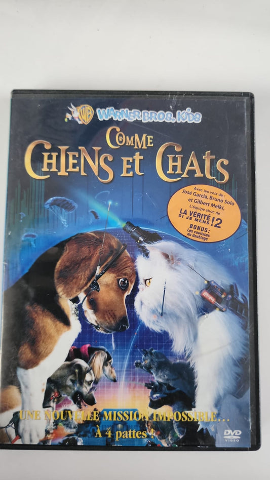 Comme Chiens et Chats DVD - Pochette avant Warner Bros Kids