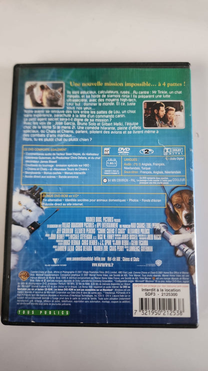Comme Chiens et Chats DVD - Pochette arrière