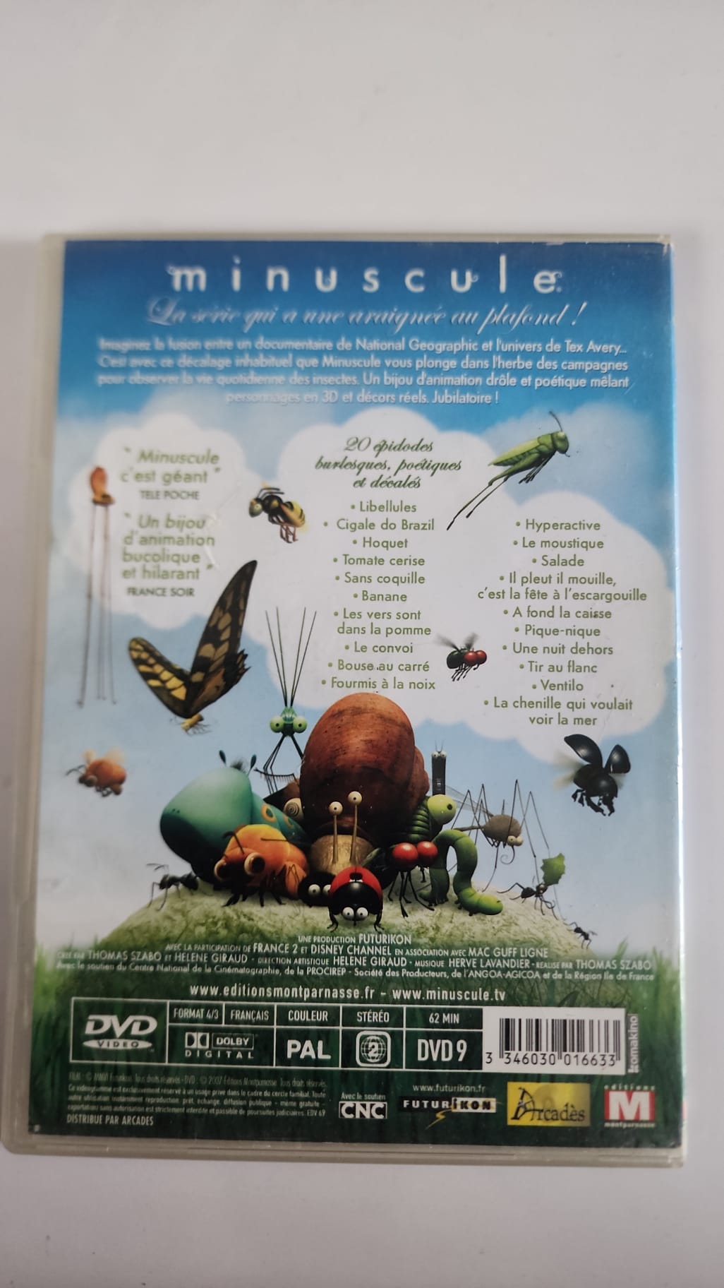 Minuscule La Vie Privée des Insectes DVD 2 - Pochette arrière