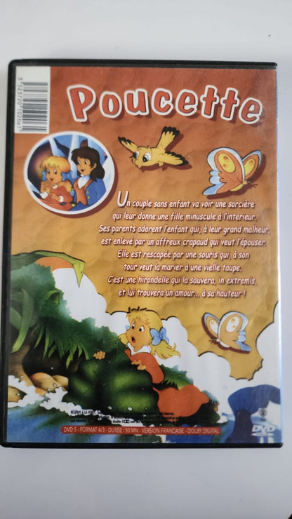 Poucette DVD - Pochette arrière avec synopsis